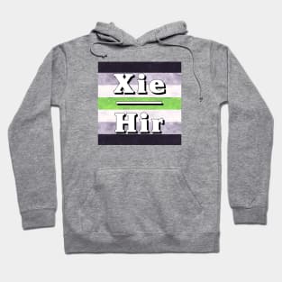 Xie-Hir Pronouns: Agender Hoodie